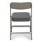 Atlas Commercial Products Triple-Braced Fabric Padded Metal Folding Chair, 2" Cushion, Gray MFC22GRYFP-2 - alternate 6